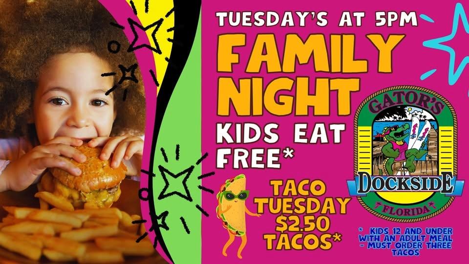 FAMILY NIGHT - Kids Eat FREE