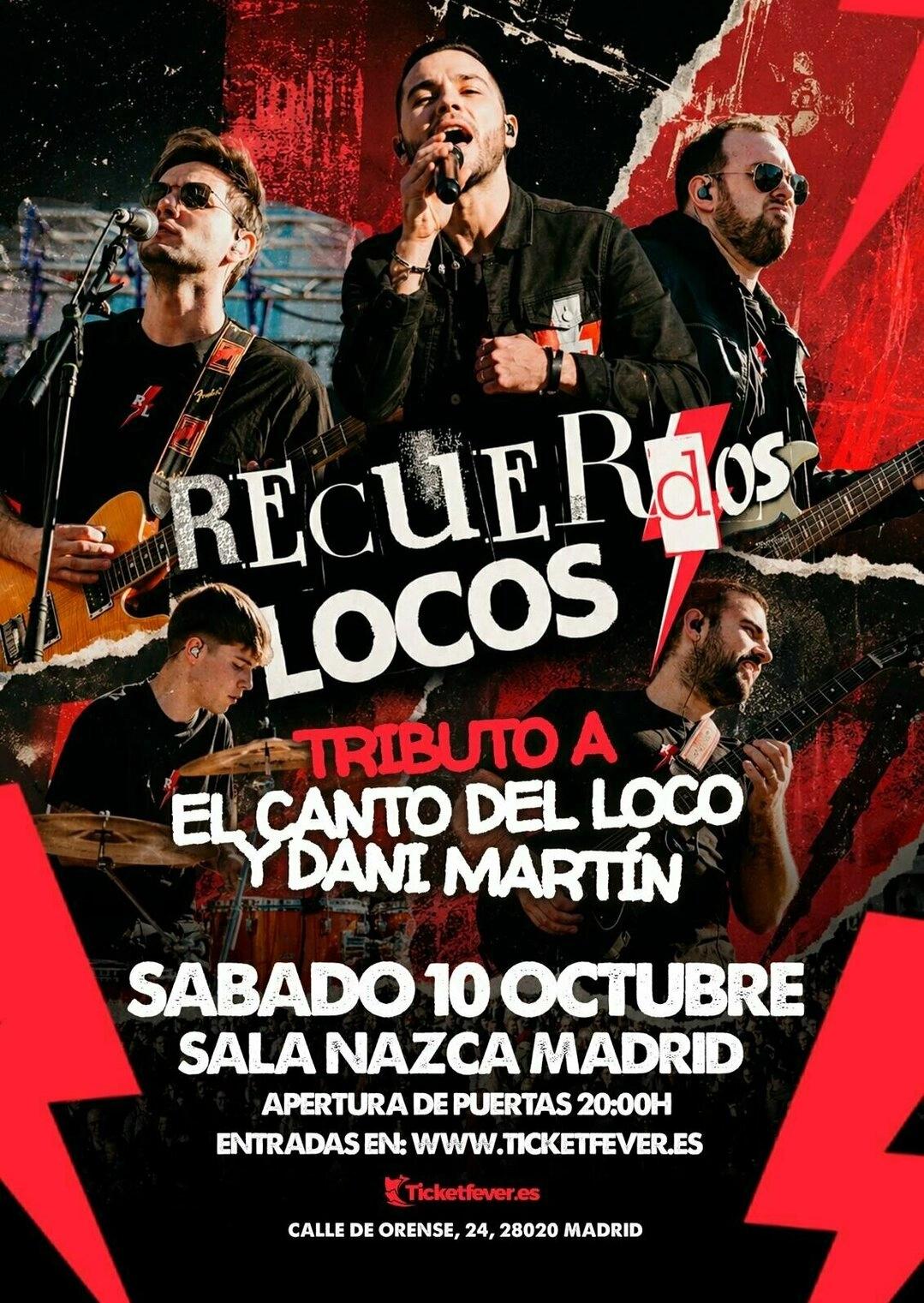 RECUERDOS LOCOS · Tributo a El Canto del Loco & Dani Martín