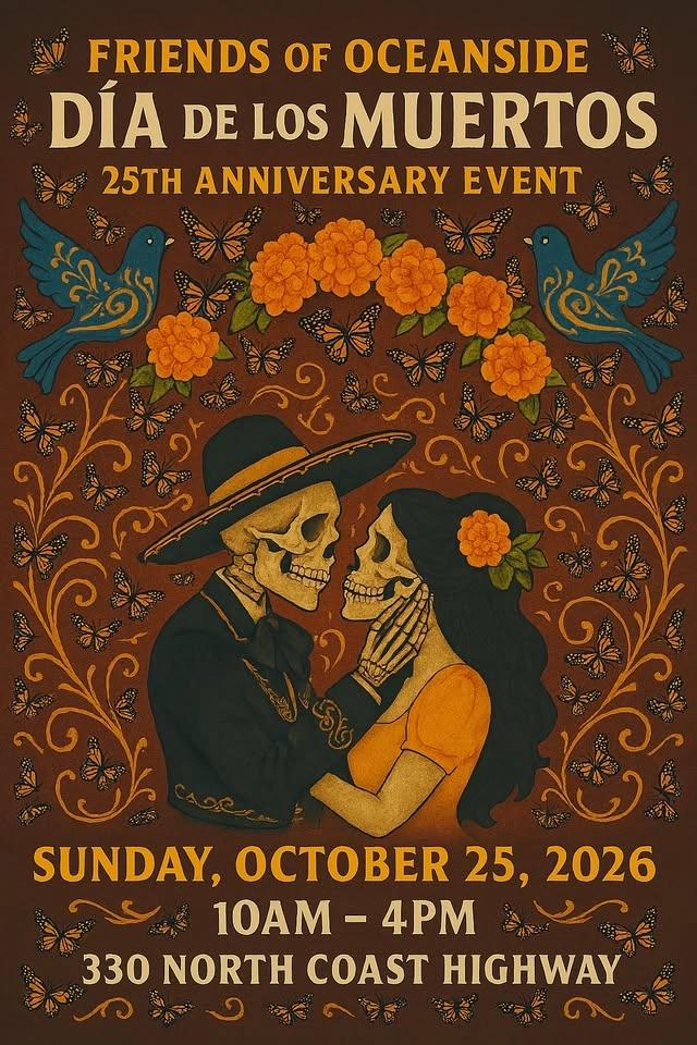 Friends of Oceanside Dia De Los Muertos 25th Car show and Event