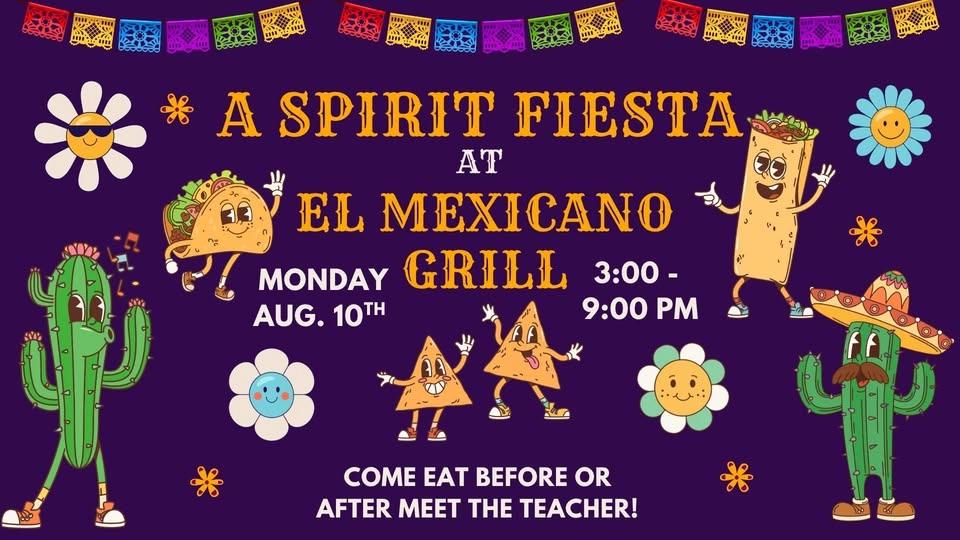 SPIRIT FIESTA NIGHT AT EL MEXICANO GRILL & CANTINA!