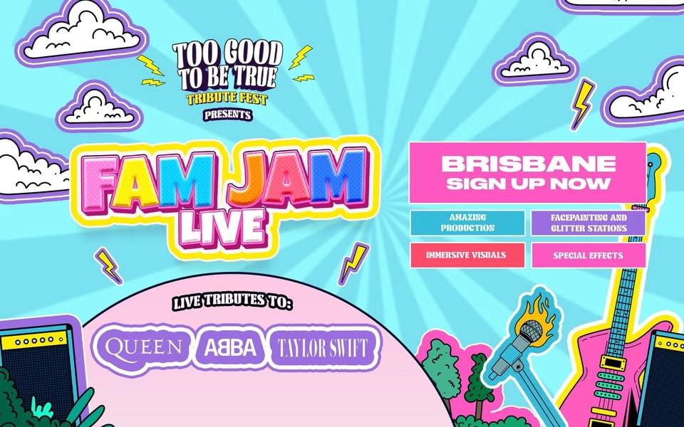 Fam Jam Live - Family Friendly Tribute Fest Is Coming To Brisbane!