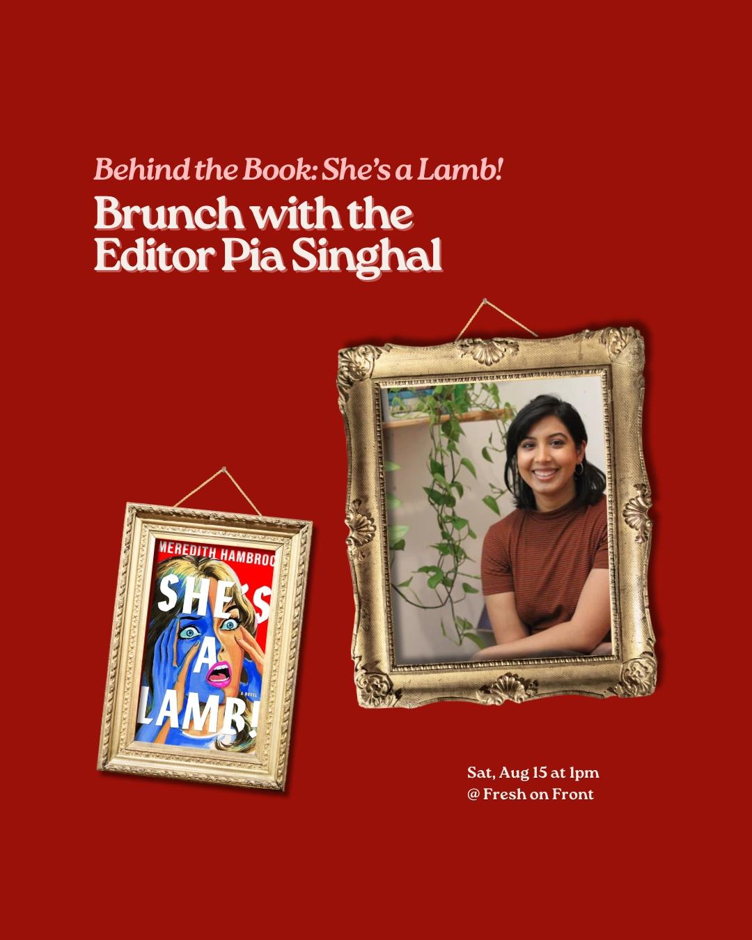 Behind the Book w/ Pia Singhal (Editor of She's a Lamb!)