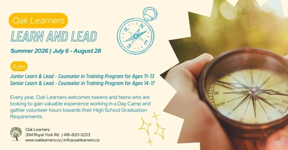 Senior Learn & Lead: Counselor in Training