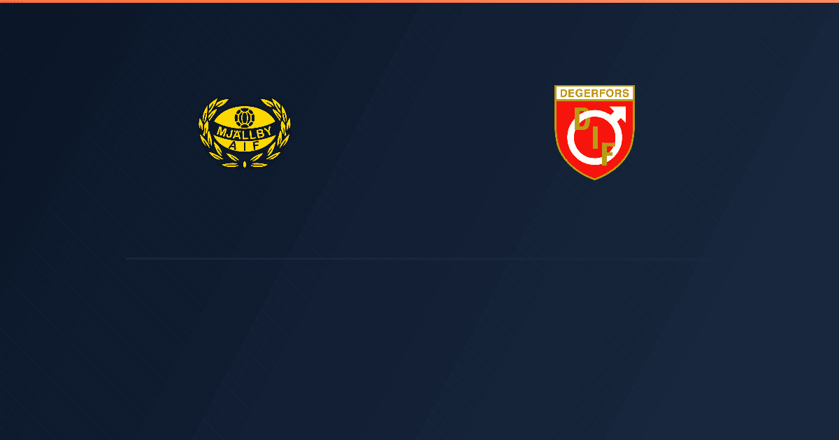 Mjällby vs Degerfors