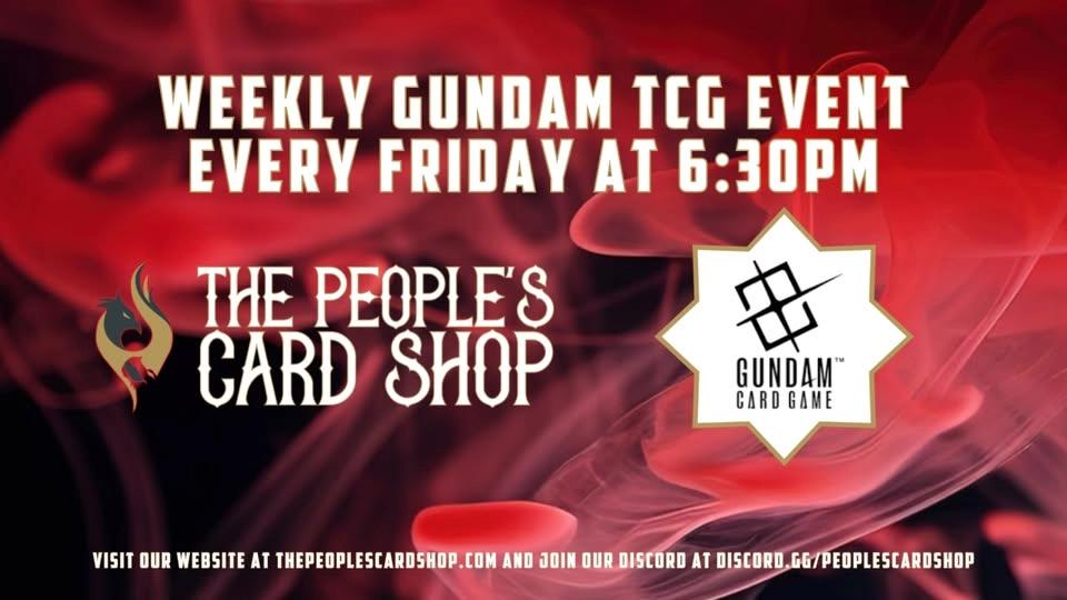 Friday Gundam Constructed Play Event at The People's Card Shop