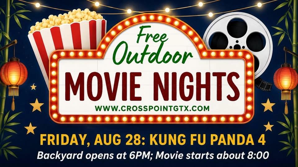 Aug. Outdoor Movie Night - Kung Fu Panda 4 (FREE)
