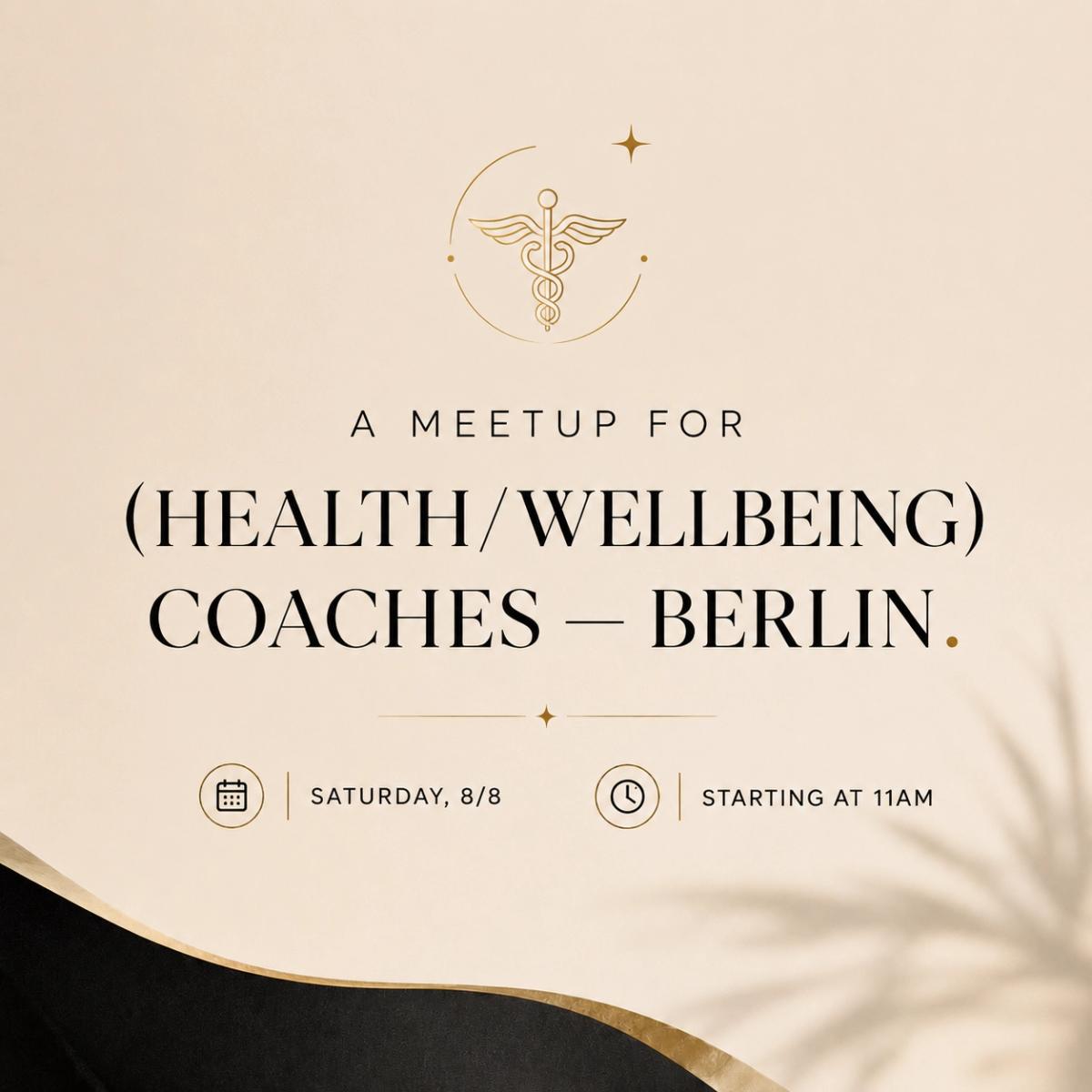 (Health/Wellbeing) Coaches Meetup