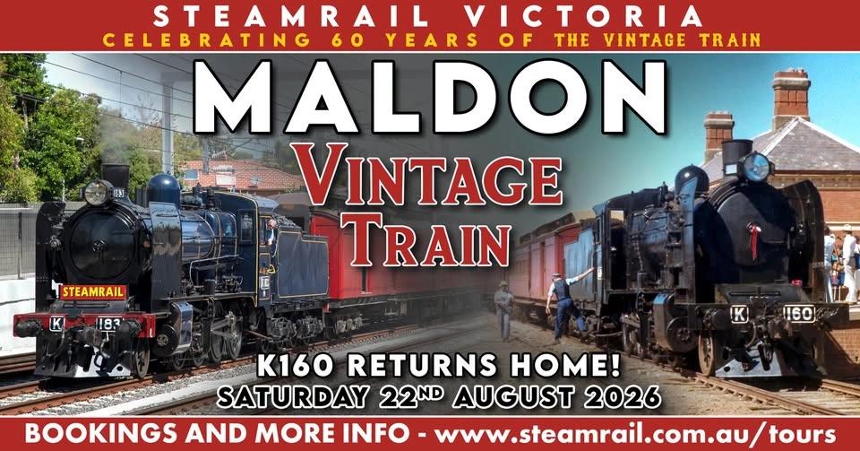 Maldon Vintage Train - Saturday 22nd August 2026