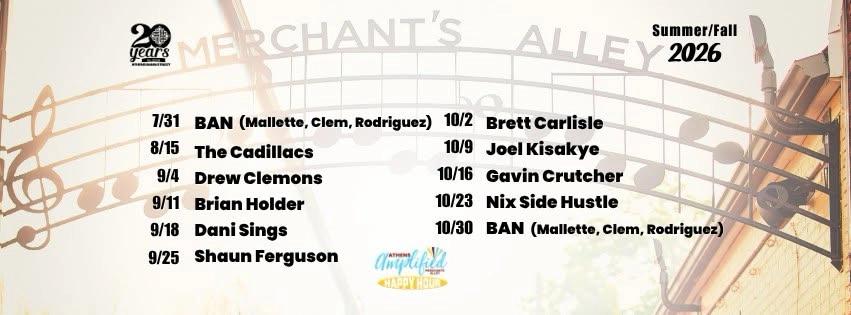 Fall Merchants Alley Happy Hour Music Series