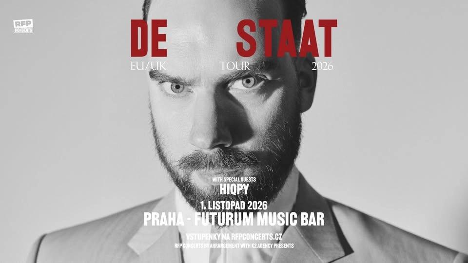 De Staat (NL) + Special guests: HIQPY - PRAGUE