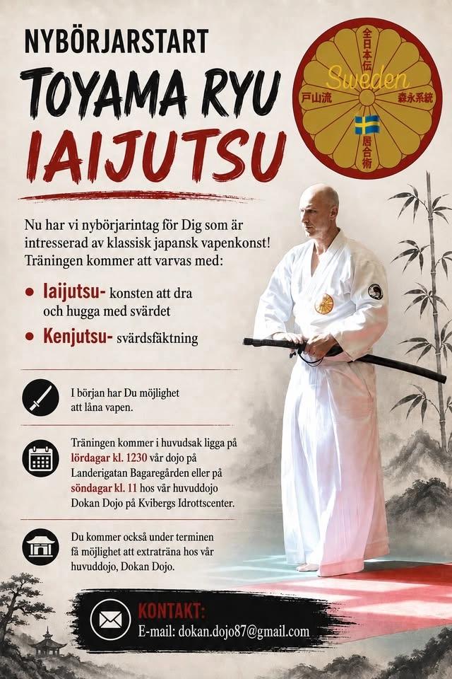Nybörjarstart Toyama Ryu Iaijutsu