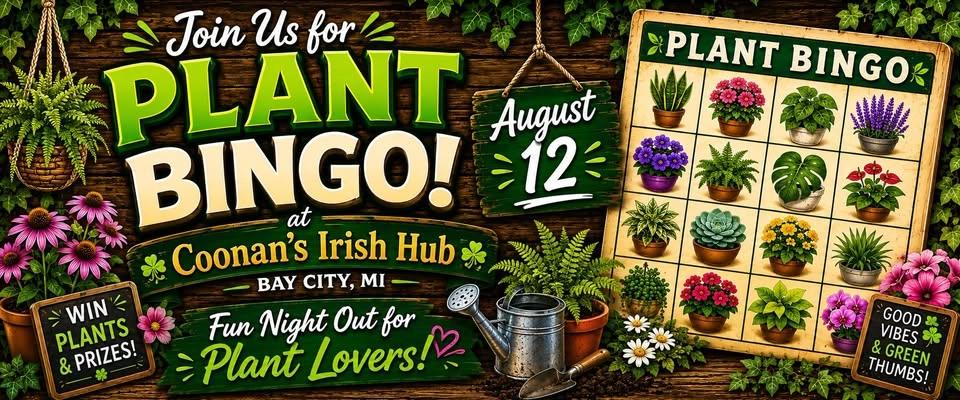 Plant Bingo at Coonan's Irish Hub - August 12