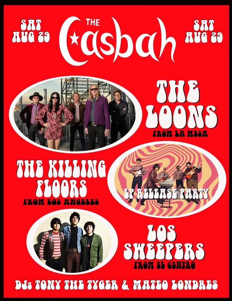 The Loons, The Killing Floors, Los Sweepers, DJs Tony the Ti