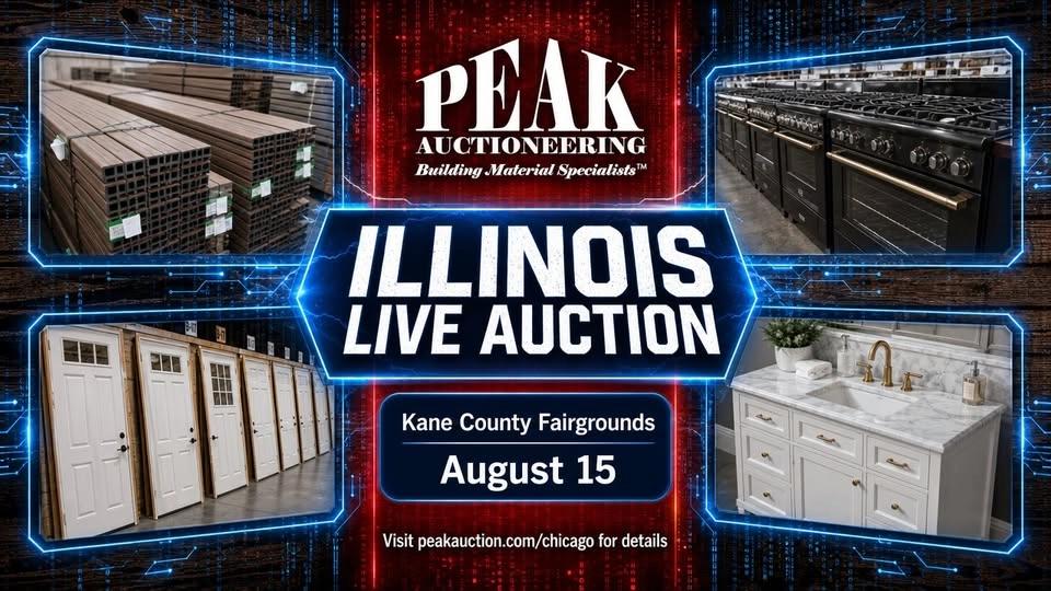 Illinois Live Building Material Auction - Peak Auction