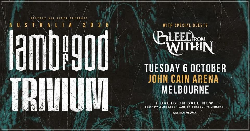 Lamb Of God + Trivium // Melbourne // Co-Headline Australian Tour // John Cain Arena LIC AA