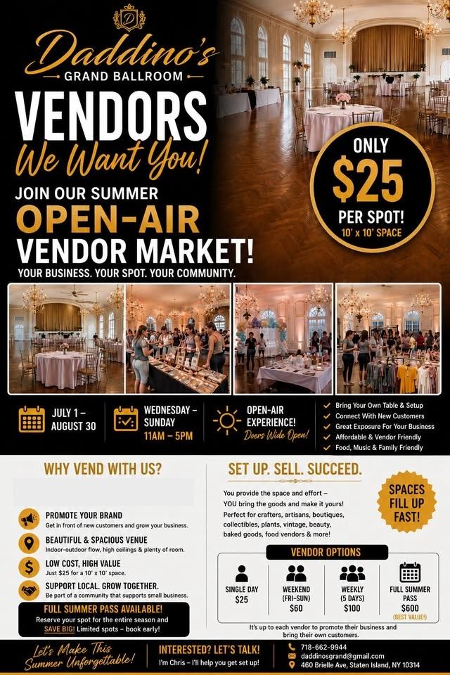 ๐ฟ SUMMER OPEN-AIR VENDOR MARKET AT COLONY HALL ๐ฟ