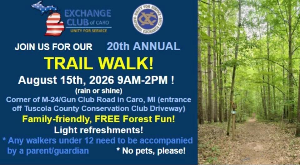 Exchange Club of Caro Annual Trail Walk