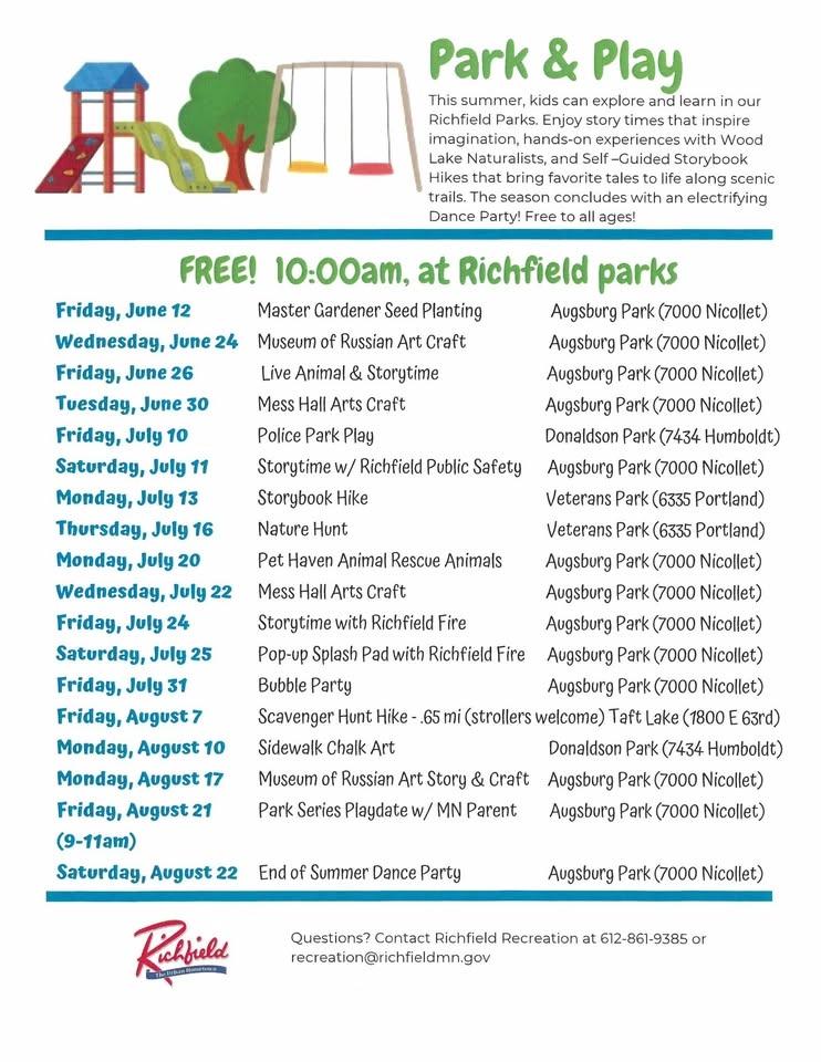 Park & Play: Park Series Playdate w/MN Parent