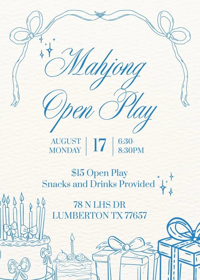 August Mahjong Night at Hard Bean