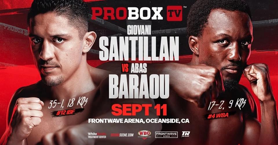 ProBoxTV Santillan vs Baraou