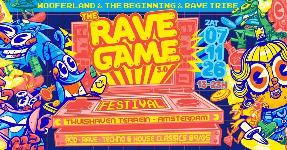 Wooferland, The Beginning & Rave Tribe pres. The Rave Game - Acid, techno, trance en house classics