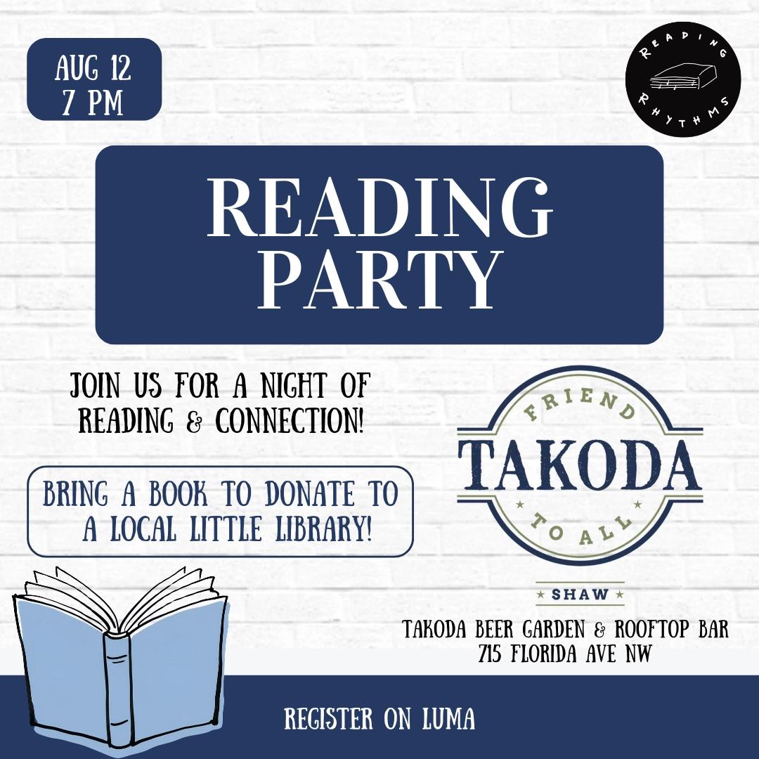 Reading Rhythms Washington DC: August 12th