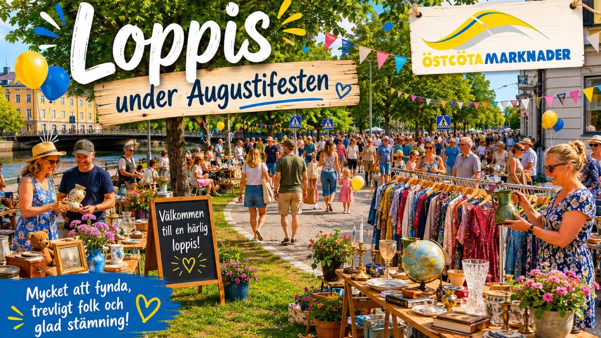Säljplats loppis under Augustifesten fredag 14/8