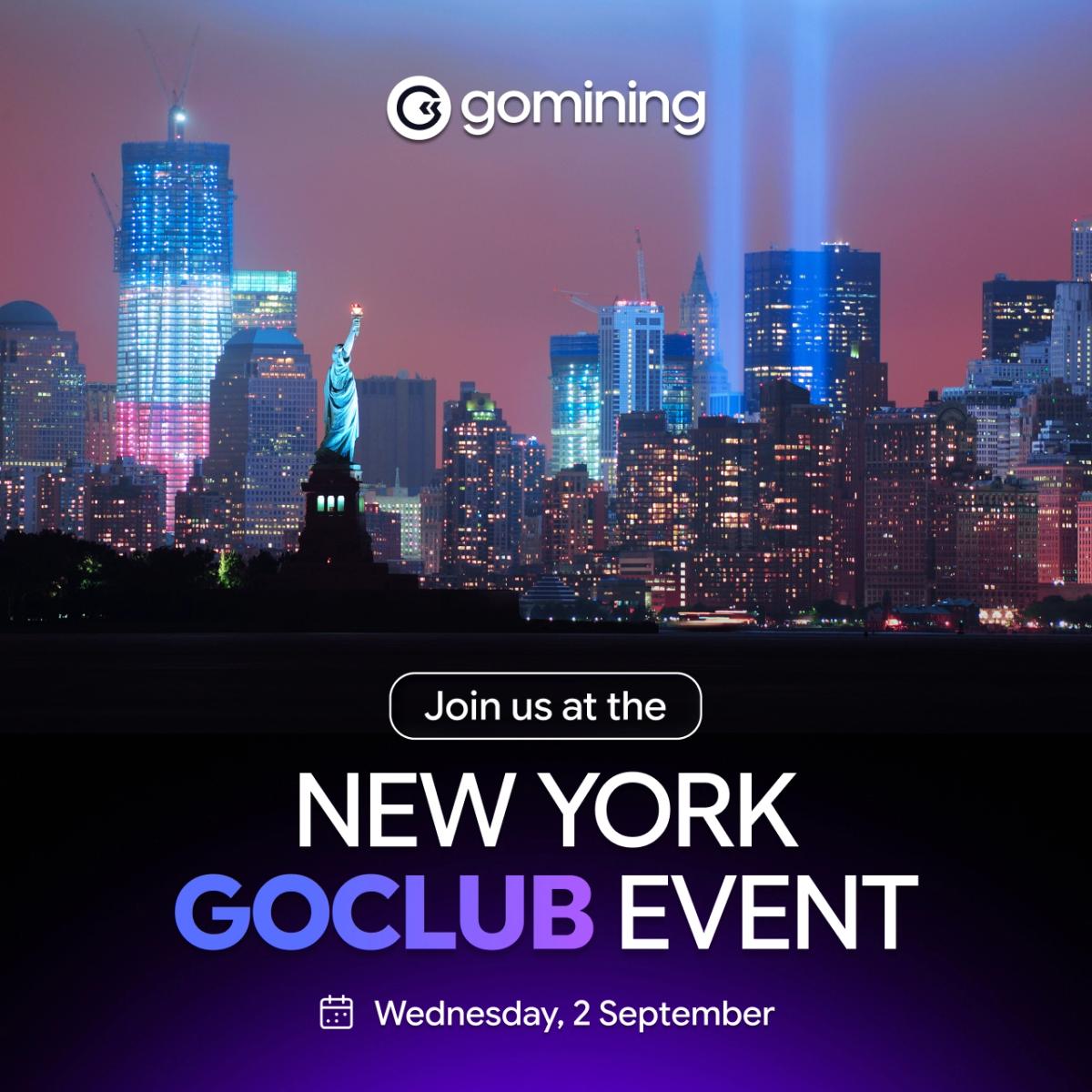 New York GoClub event by GoMining
