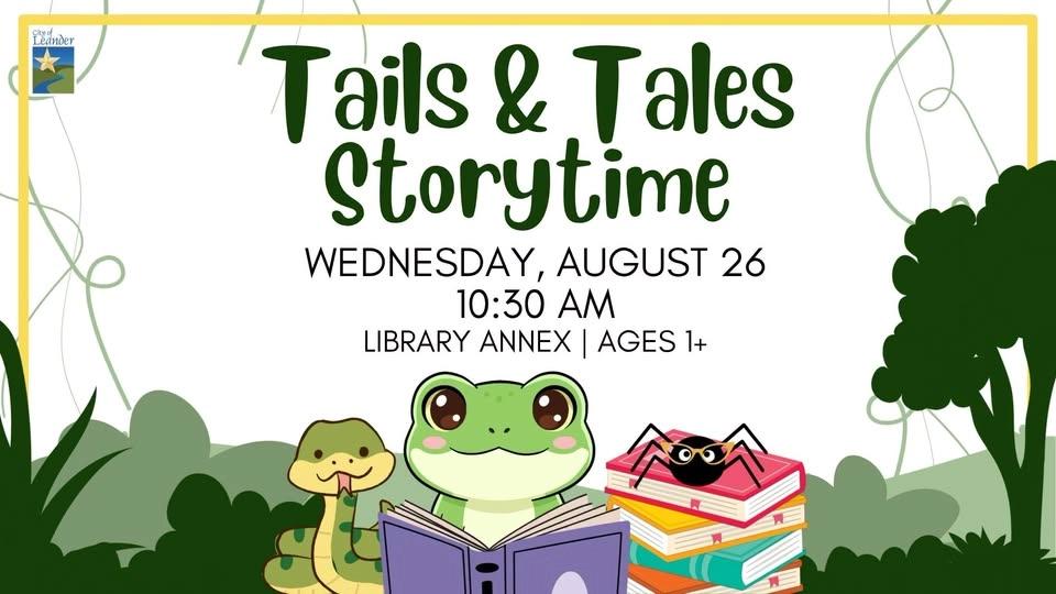 Tails & Tales Storytime (Ages 1+)