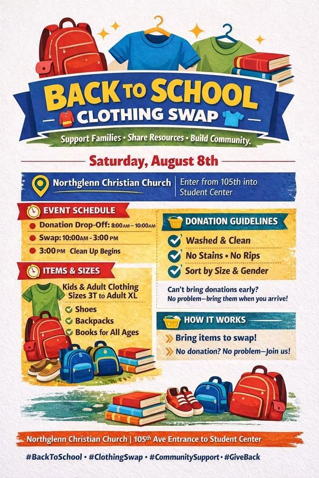 Back to School Clothing Swap