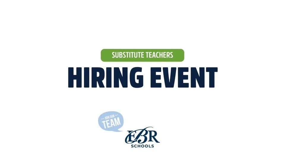 Substitute Hiring Event