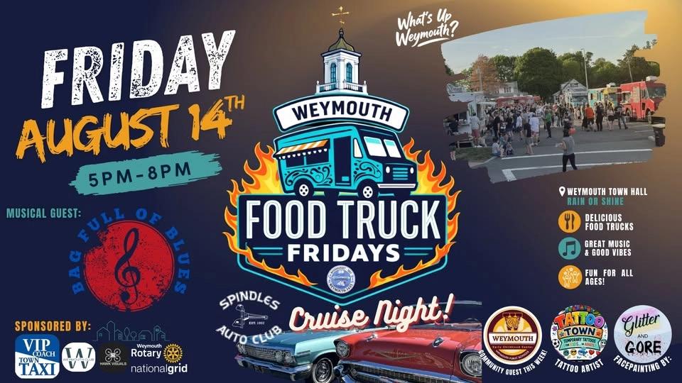 Weymouth's Food Truck Fridays! LAST CRUISE NIGHT!