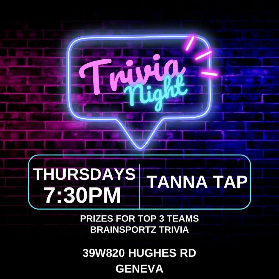 Free, All Ages Trivia at Tanna Tap