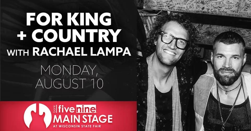 for KING + COUNTRY with Rachael Lampa