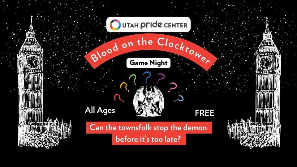 Utah Pride Center - Blood on the Clocktower Game Night