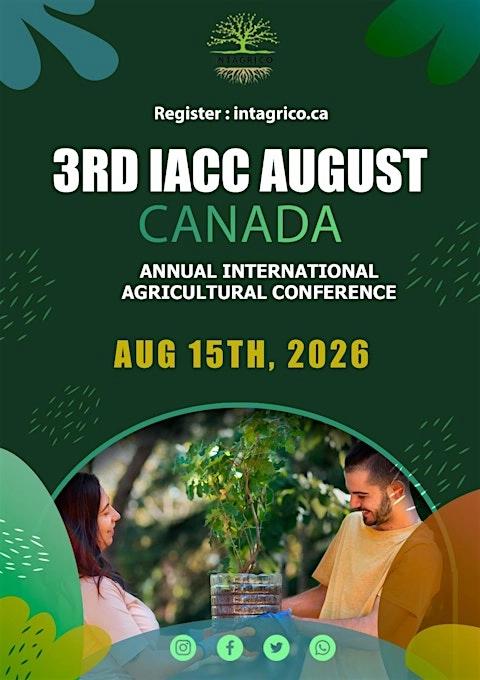 International Agricultural Conference Canada 2026