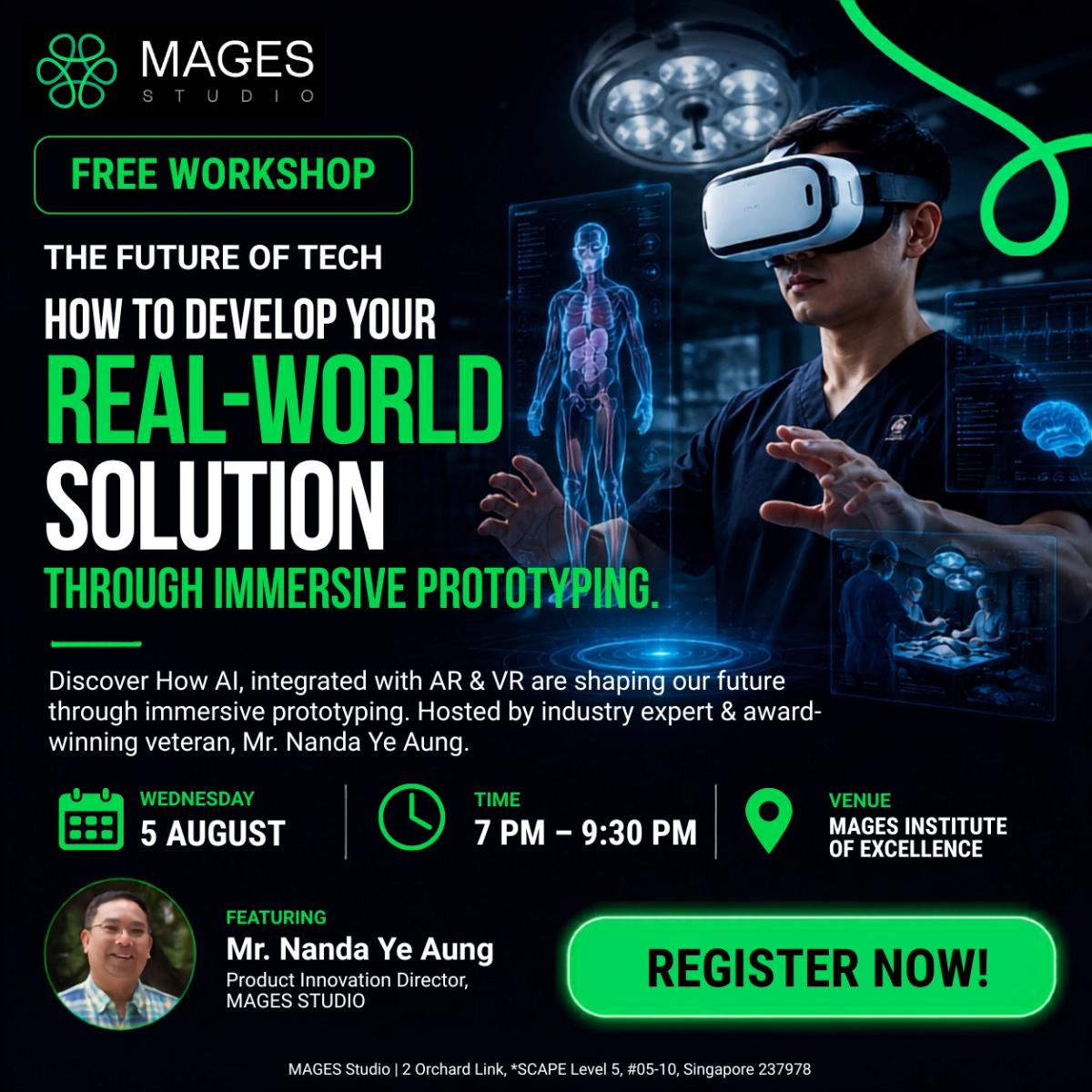 THE FUTURE OF TECH (Free Workshop) | How To Develop Your Real World Solution Through Immersive Prototyping (AI, AR & VR)