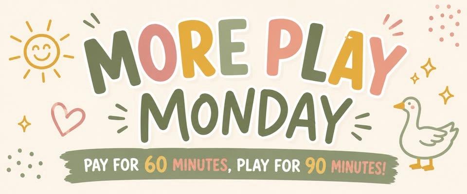 More Play Monday - Pay for 60, Play for 90! ๐ค