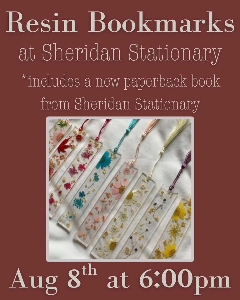 Resin Bookmarks at Sheridan Stationary