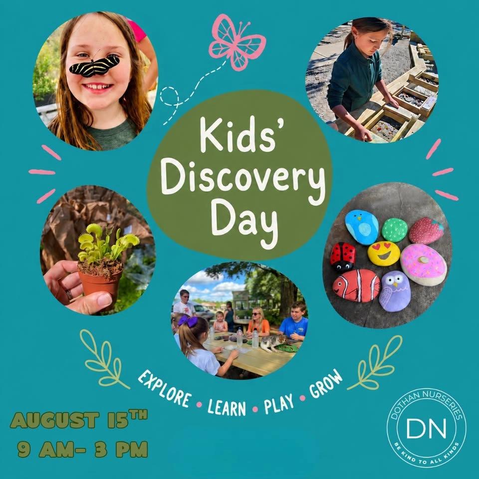 🎨🦋 Kids' Discovery Day is here! 💎🌱