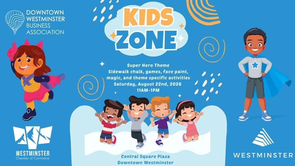 Kid's Zone on Central Square Plaza: Superheroes
