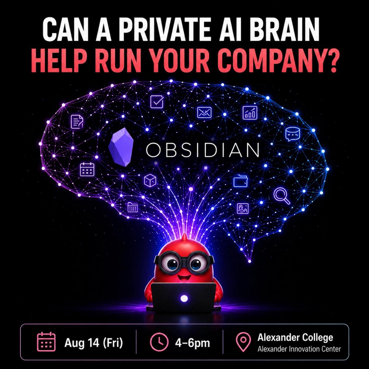 ๐๐ง ๐ค Can a Private AI Brain Help You Run Your Company? Build it in Obsidian ๐โก๏ธ๐คฏ (Community Share)