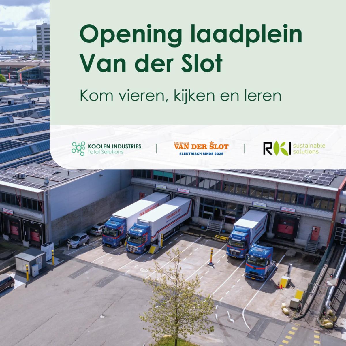 Uitnodiging opening laadplein Van der Slot | Donderdag 10 september 2026