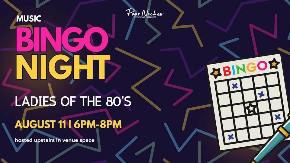 MUSIC BINGO- LADIES OF THE 80'S 🎶