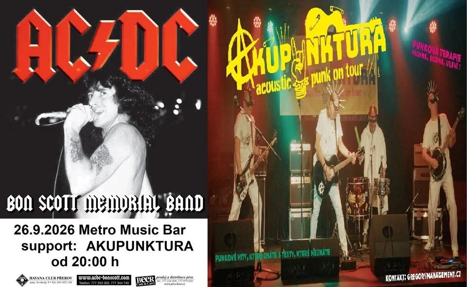 AC/DC BON SCOTT MEMORIAL BAND + AKUPUNKTURA - RUDA ZELINA 50