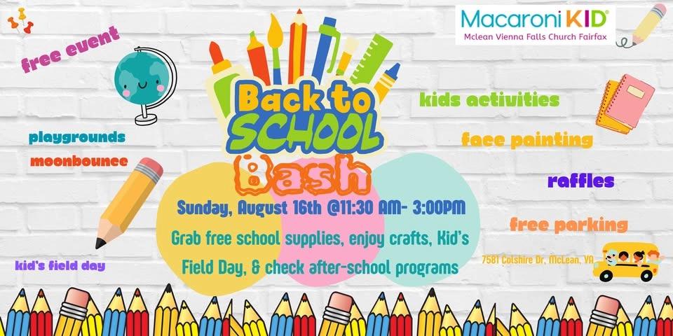 Back to School Bash/Free Event
