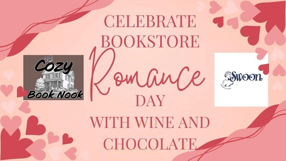 Bookstore Romance Day Wine and Chocolate Mini Bookstore Crawl