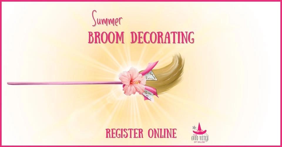 Summer Broom Decorating