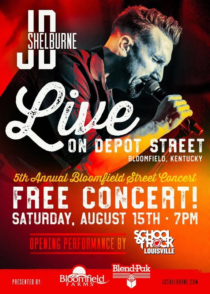 The 5th Annual Bloomfield Street Concert featuring JD Shelburne with special guests!