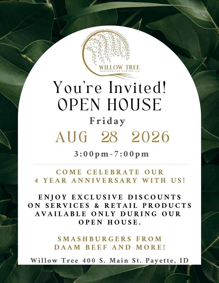 4 Year Anniversary Celebration & Open House at Willow Tree